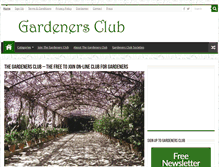 Tablet Screenshot of gardeners-club.co.uk